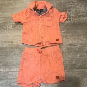 7 for All Mankind Baby Boy Matching Set Size 6/9 M